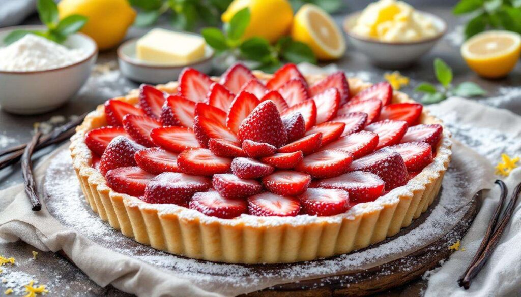 La crostata di fragole che Iginio Massari prepara con un solo strato di crema e un trucco nella frolla