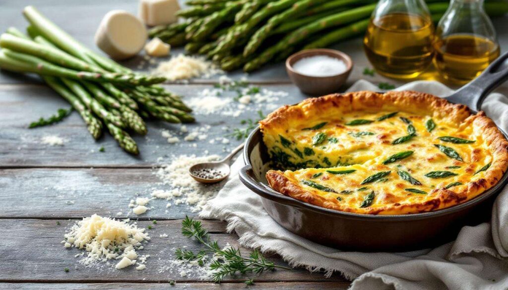 Frittata di asparagi al forno: cotta così resta alta e soffice senza diventare gommosa
