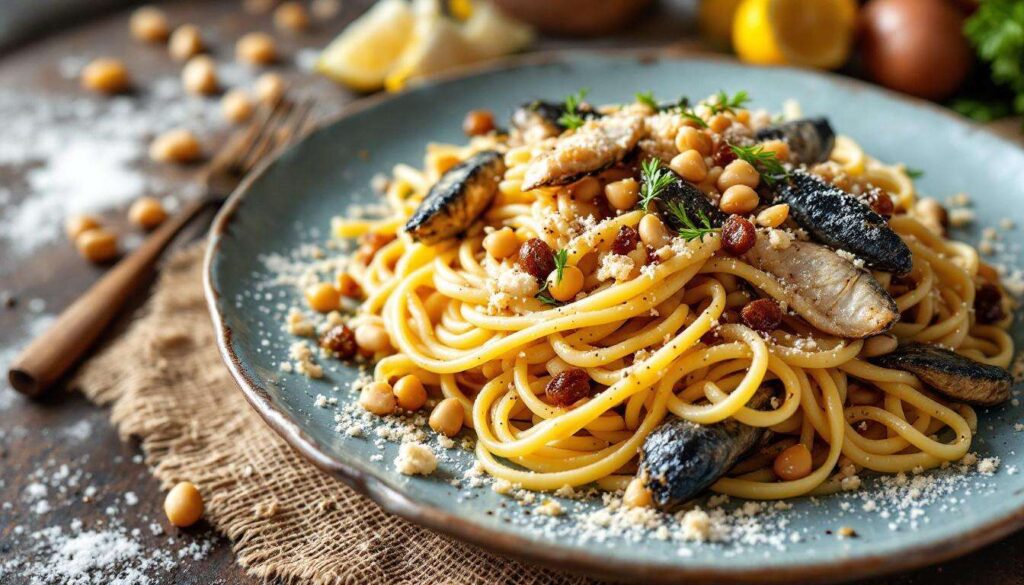 Pasta con le sarde alla siciliana: finocchietto selvatico e pinoli per un primo indimenticabile