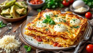 Parmigiana di carciofi al forno senza friggere: strati filanti e leggeri pronti in 40 minuti