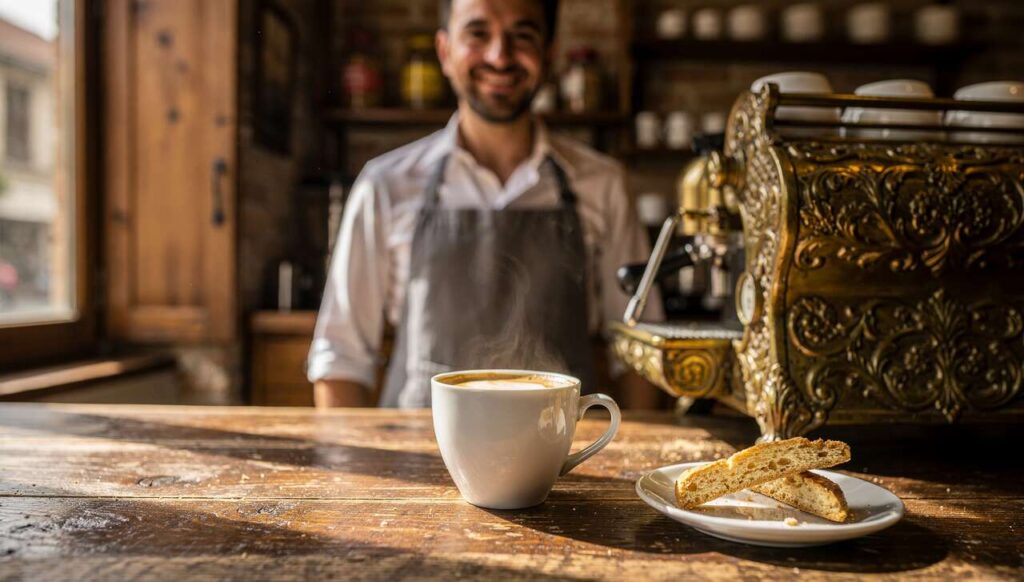 Il caffè sospeso di Gaia e quello corretto di Beppe Vessicchio. Cibi, bevande e segreti del bar dell