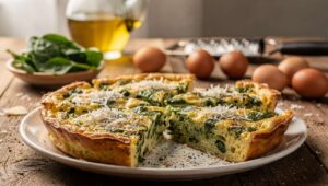 Frittata di spinaci al forno alta e soffice: una ricetta facile e veloce
