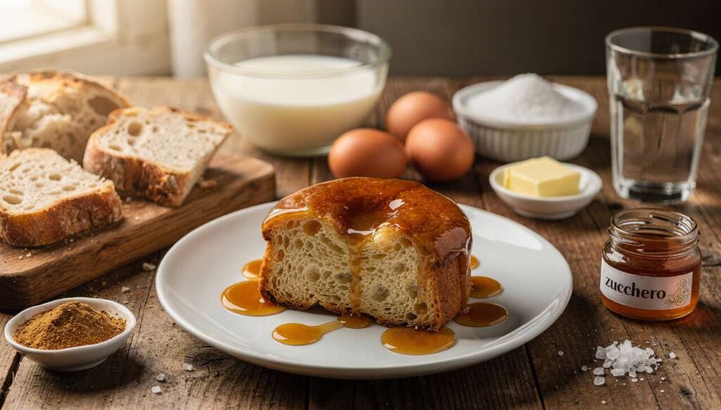 Budino di pane: la ricetta del dessert con pane raffermo e caramello