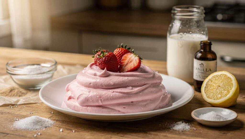 CREMA PASTICCERA ALLE FRAGOLE SENZA UOVA facile, veloce e vellutata