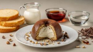 Zuccotto monoporzione panna e cioccolato: il dolce freddo dal cuore cremoso