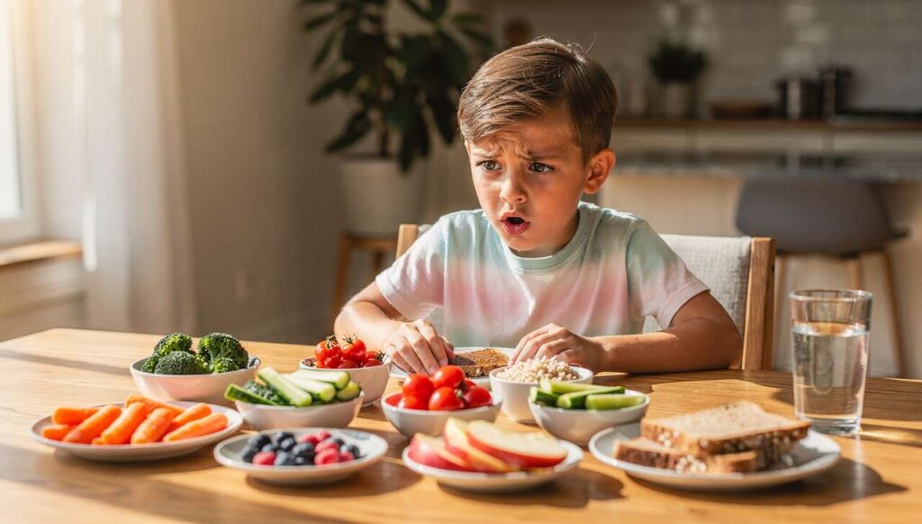L'errore che fanno 9 bambini su 10 a tavola e che compromette la loro crescita