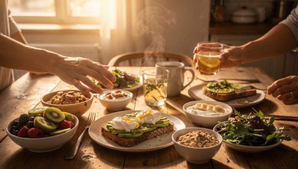 Come i ritmi circadiani influenzano l'assorbimento dei nutrienti durante la giornata